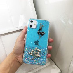 iPhone 11 (6.1in) 3D Deer Crystal Diamond Shiny Case (Blue)